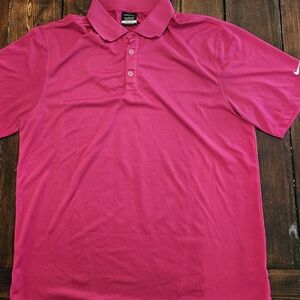 Nike Men's Vibrant Pink Golf Polo Shirt